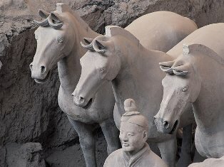 terra cotta warriors in Xian