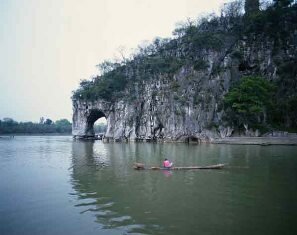 the hill of elephant trunk in guilin,the tourists city in north guangxi