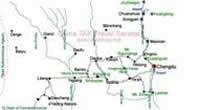 sichuan tour map