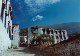 one corner in Tsepun monastery in Tibet