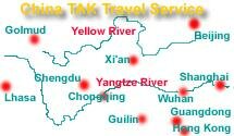 china map for travel route